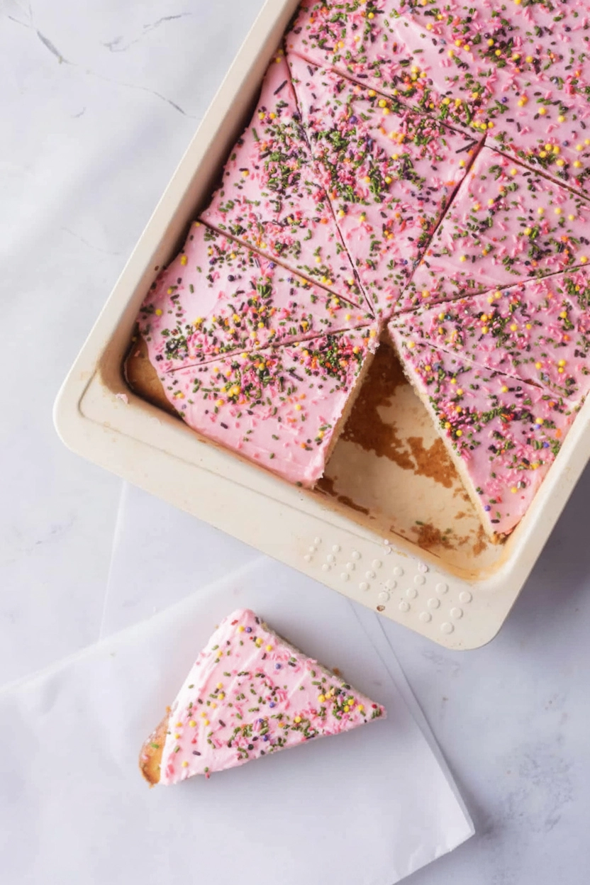 Mexican Pink Cake Slices