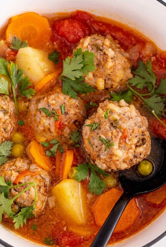 Authentic Albondigas Soup