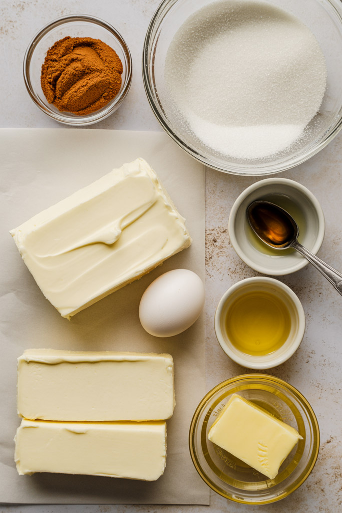 Churro Cheesecake Bars Ingredients