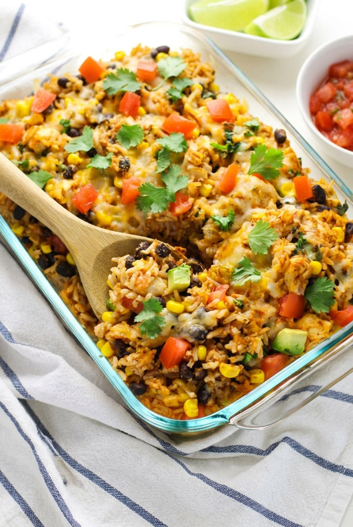 Mexican Chicken and Rice Casserole Recipe