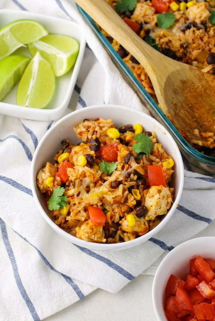 Mexican Chicken and Rice Casserole