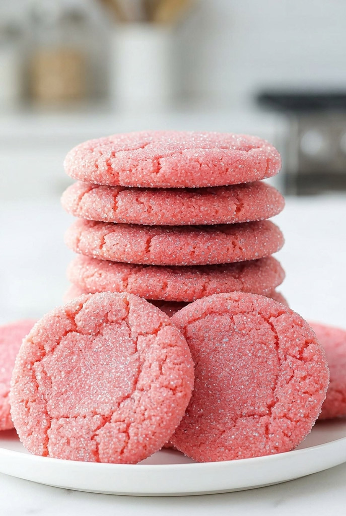 Mexican Pink Cookies (Polvorones Rosas)