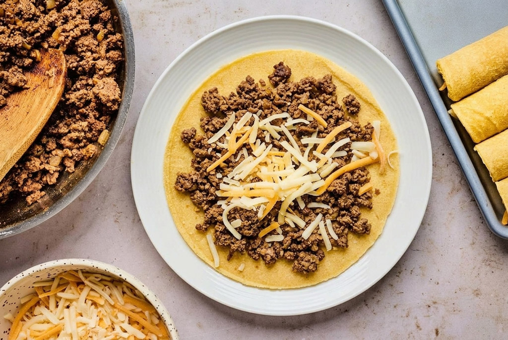 Prepare Beef Taquitos